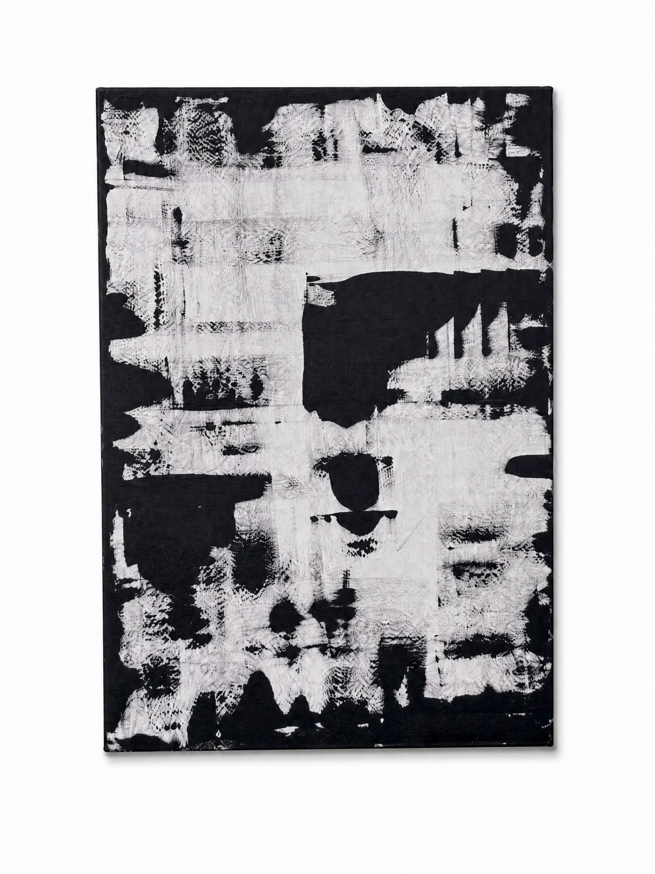 Insecurity, abstract acrylic painting, 50 by 70 centimetres